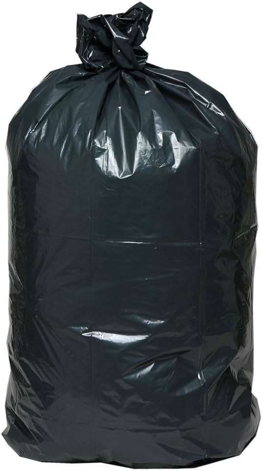 AEP 0232359 X Heavy Duty Can Liner, 45 Gallon, 1.25 ml, Black (Pack of 100) - Image 1