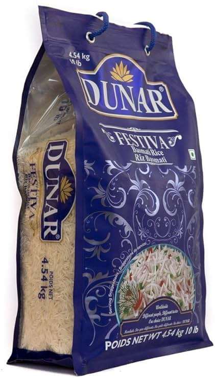 Dunar - Festiva Pusa Basmati Rice, 10 Lb - Image 4