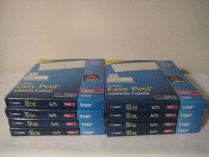 Avery Easy Peel Laser Address Labels, 1 x 2-5/8, White, 3000 per-box; 24,000 Lables (8 pack) - Image 2