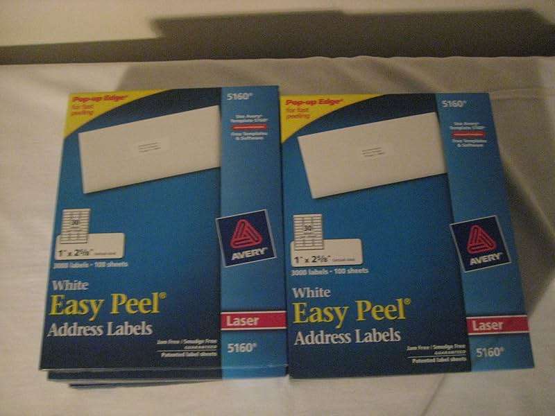 Avery Easy Peel Laser Address Labels, 1 x 2-5/8, White, 3000 per-box; 24,000 Lables (8 pack) - Image 3