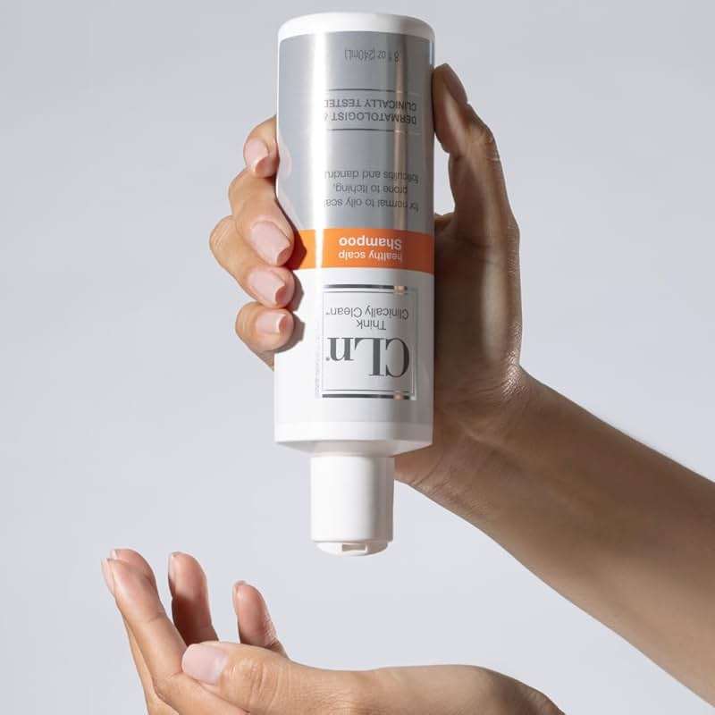 CLn® Shampoo - Clarifying Formula with Salicylic Acid, For Normal to Oily Scalp Prone to Folliculitis, Dandruff, Itchy & Flaky Scalp, Fragrance-Free & Paraben-Free, 8 fl. oz. - Image 3