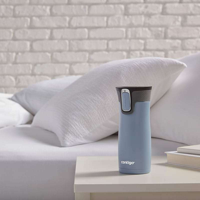 Contigo West Loop Stainless Steel Travel Mug with AUTOSEAL Lid, 16oz., Stainless Steel/Black - Image 2