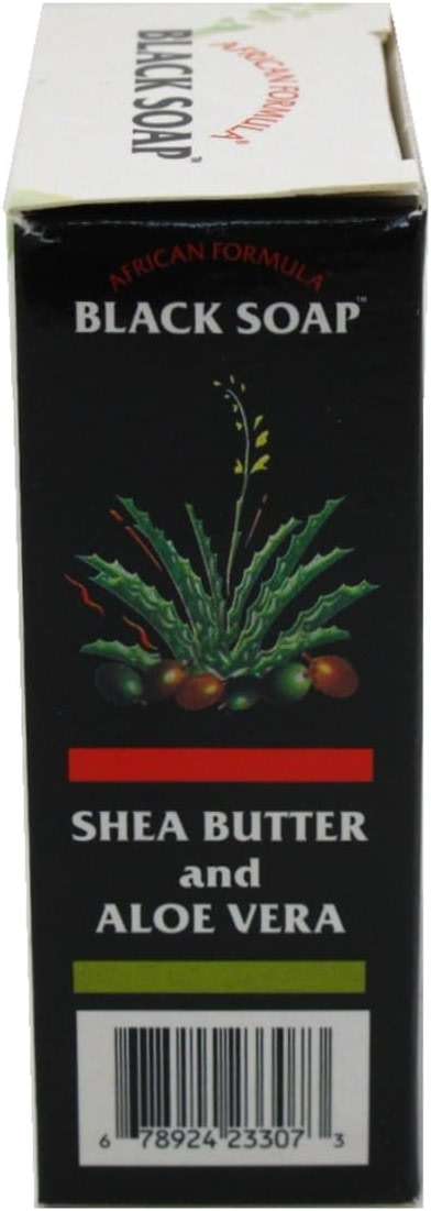 African Formula Black Soap 3.5 Ounce Shea Butter & Aloe Vera (Pack of 3) - Image 3