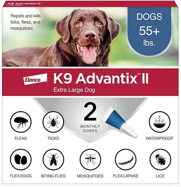 K9 Advantix II XL Dog Vet-Recommended Flea, Tick & Mosquito Treatment & Prevention | Dogs Over 55 lbs. | 2-Mo Supply - Image 1