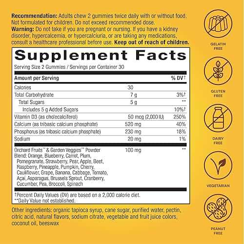 Nature’s Way Alive! Chewable Calcium Gummies with Vitamin D3, Daily Supplement Supports Healthy Bones and Teeth, and Muscle Function*, Strawberry and Raspberry-Lemonade Flavored, 60 Gummies - Image 5
