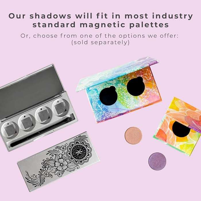Honeybee Gardens Pressed Powder Eyeshadow Single Refill – Ninja Kitty Pale Champagne Pink Shimmer Eye Color, Long-Wearing Mineral Eyeshadow, Eye Makeup Refill Pan No Compact Applicator - Image 6