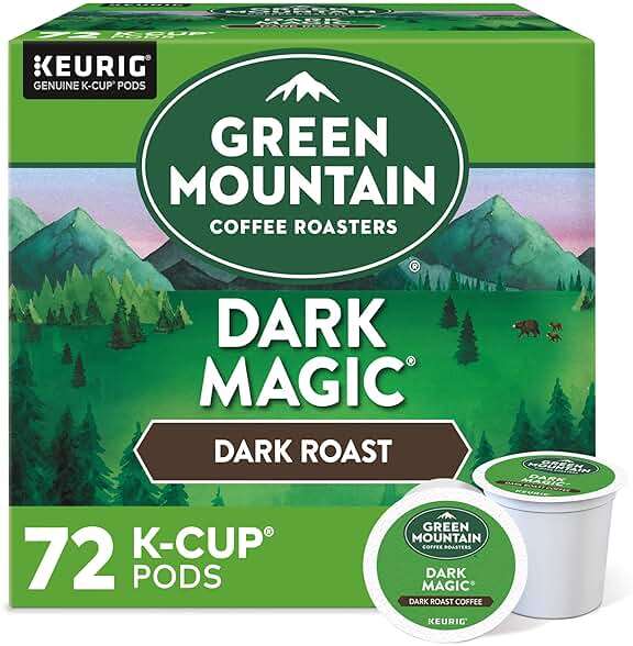 Green Mountain Coffee Roasters Dark Magic Keurig Single-Serve K-Cup Pods, Dark Roast Coffee, 72 Count - Image 1