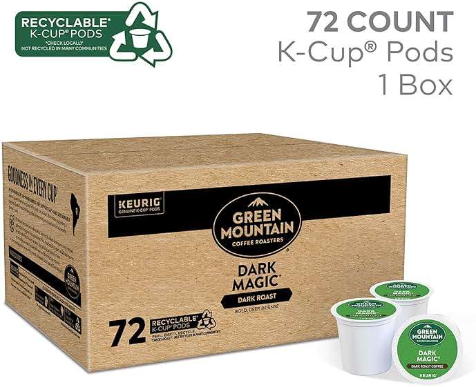 Green Mountain Coffee Roasters Dark Magic Keurig Single-Serve K-Cup Pods, Dark Roast Coffee, 72 Count - Image 2