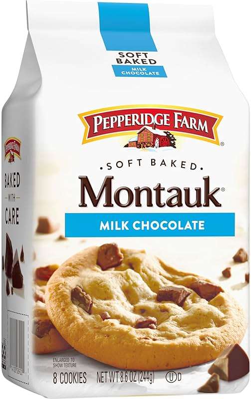 Pepperidge Farm Montauk Soft Baked Milk Chocolate Chunk Cookies, 8.6 Oz Bag (8 Cookies) - Image 8
