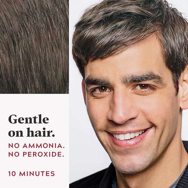 Just For Men Easy Comb-In Color Mens Hair Dye, Easy No Mix Application with Comb Applicator - Medium-Dark Brown, A-40, Pack of 1 - Image 4