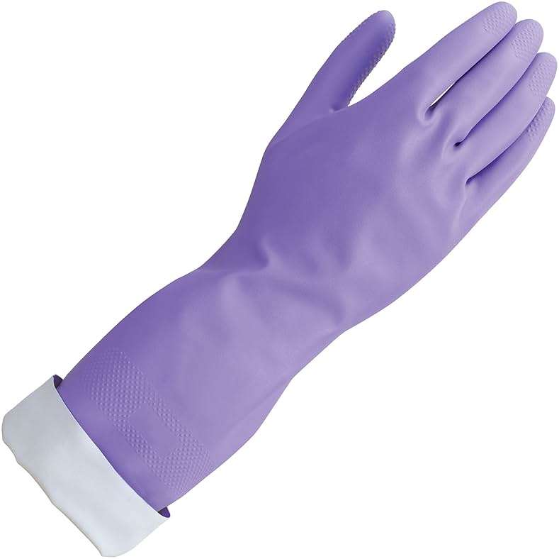 Mr. Clean Loving Hands Reusable Heat Resisting Cleaning Gloves with Cotton Flock Lining, Medium - Image 1