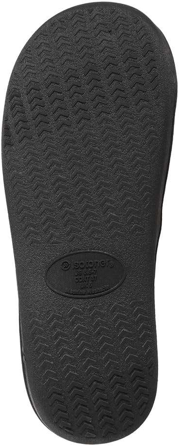 isotoner Women's Microterry Slide Slipper with Satin Trim - Image 3