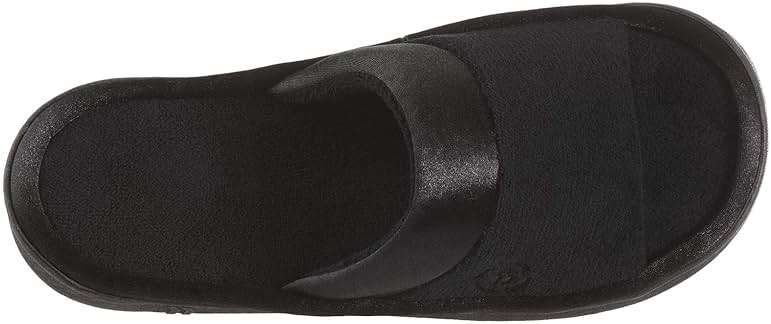 isotoner Women's Microterry Slide Slipper with Satin Trim - Image 4