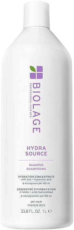 Biolage Hydra Source Shampoo - Softens, Moisturizes & Adds Shine, For Dry Hair, Infused with Micro-Filtered Aloe Vera & Fermented Hyaluronic Acid, Vegan & Paraben-Free - Image 1