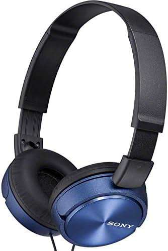 Sony MDR-ZX310AP ZX Series Wired On Ear Headphones with mic, Blue - Image 2