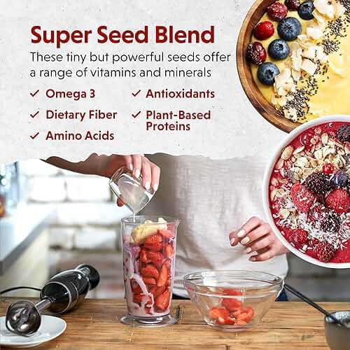 Barlean's Organic Flax Chia Coconut Seed Blend with 2,330 mg Omega 3 Fatty Acids, Fiber Supplement with Whole Chia Seeds and Ground Flaxseed, 12 oz - Image 4