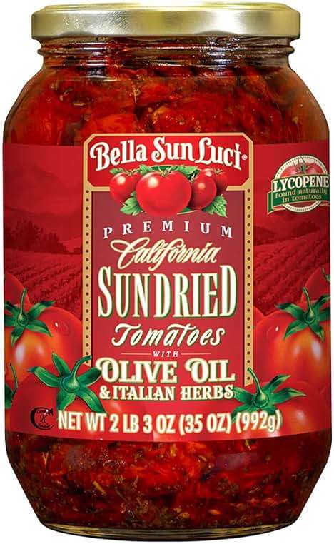35 oz Bella Sun Luci Sun Dried Tomatoes Halves in Olive Oil - Image 2