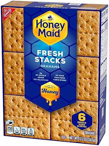 Honey Maid Fresh Stacks Graham Crackers, Bulk Travel Snacks, 6 Boxes (36 Multi Snack Packs) - Image 18
