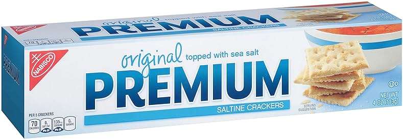 Premium Original Saltine Crackers, Lunch Snacks, Bulk Snacks, 12 - 4 oz Boxes - Image 15