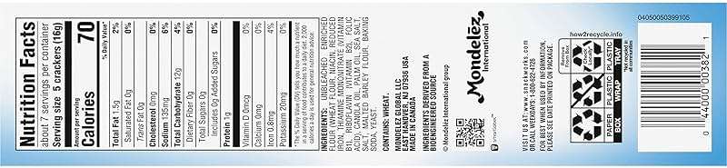 Premium Original Saltine Crackers, Lunch Snacks, Bulk Snacks, 12 - 4 oz Boxes - Image 17
