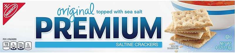 Premium Original Saltine Crackers, Lunch Snacks, Bulk Snacks, 12 - 4 oz Boxes - Image 20