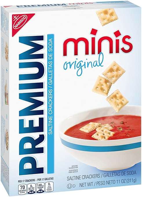 Premium Original Mini Saltine Crackers, Lunch Snacks, Bulk Snacks, 6 - 11 oz Boxes - Image 11