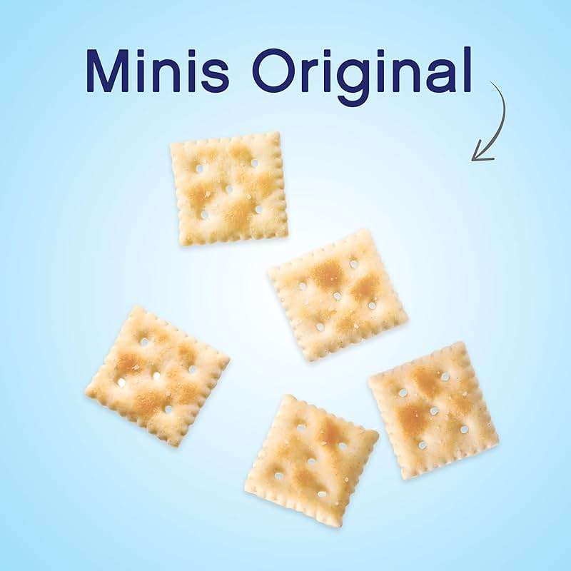 Premium Original Mini Saltine Crackers, Lunch Snacks, Bulk Snacks, 6 - 11 oz Boxes - Image 5