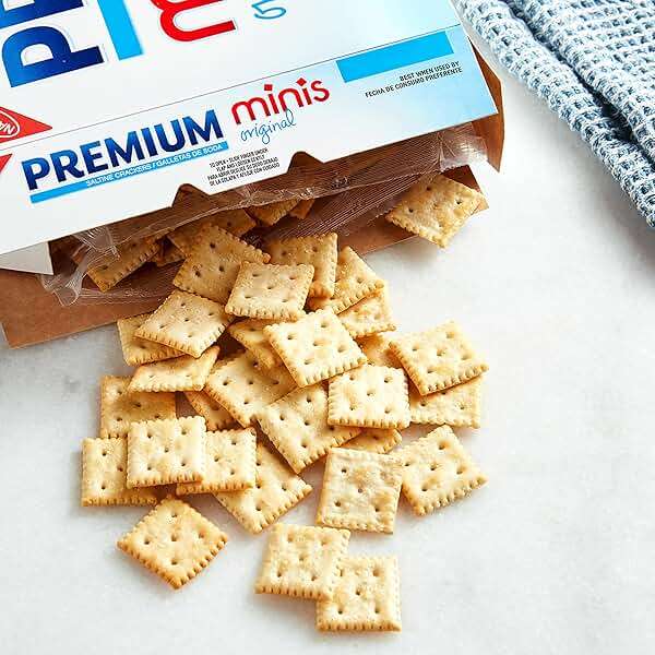 Premium Original Mini Saltine Crackers, Lunch Snacks, Bulk Snacks, 6 - 11 oz Boxes - Image 6