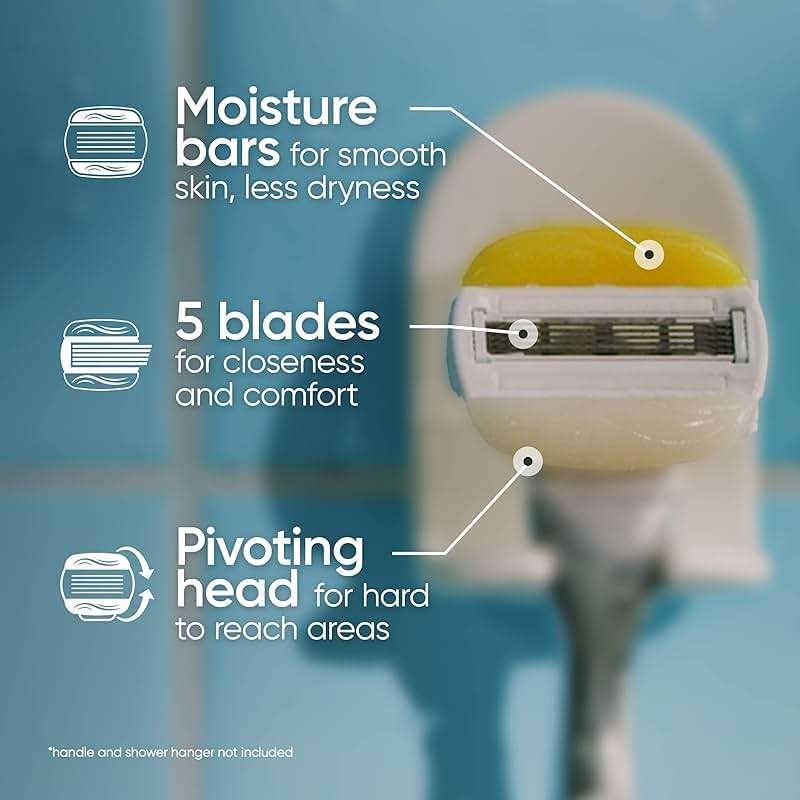 Gillette Venus ComfortGlide Womens Razor Blade Refills, 6 Count, Infused with Olay Coconut Scent - Image 2