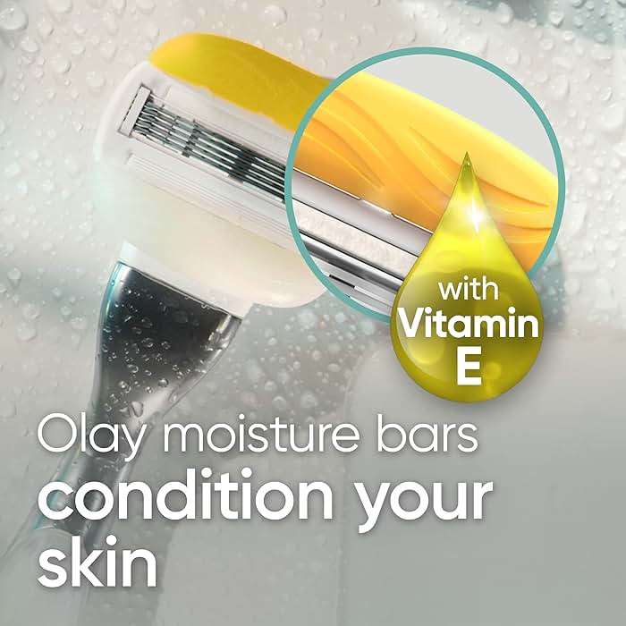 Gillette Venus ComfortGlide Womens Razor Blade Refills, 6 Count, Infused with Olay Coconut Scent - Image 3