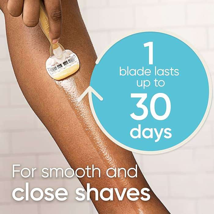 Gillette Venus ComfortGlide Womens Razor Blade Refills, 6 Count, Infused with Olay Coconut Scent - Image 4