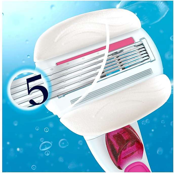 Gillette Venus ComfortGlide with Olay Sugarberry Women's Razor Blade Refills, 6 Count (Packaging may vary) - Image 7