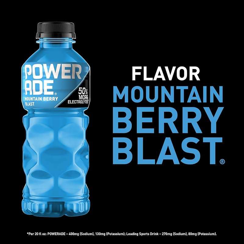 POWERADE Mountain Berry Blast, 20 fl oz, 8 Pack - Image 4