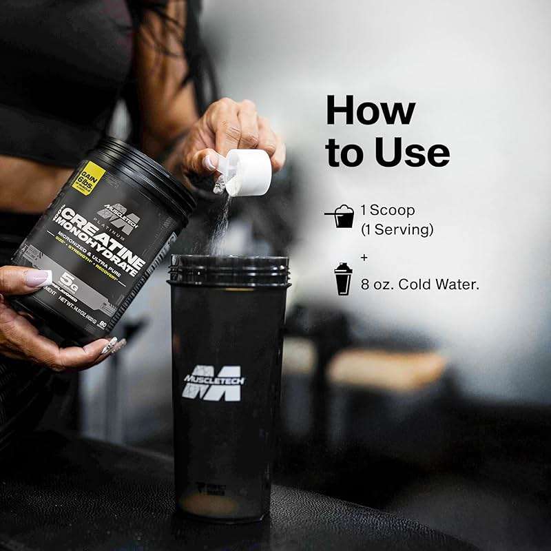 MuscleTech Creatine Monohydrate Powder, Platinum Pure - Unflavored Micronized Creatine for Men & Women - Workout Supplements for Performance, Muscle Recovery & Builder-(80 Servings) Packaging May Vary - Image 9