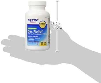 Extra Strength Gas Relief, Simethicone 125mg, 96 Chewable Tablets, Cherry Creme Flavor By Equate, Compare to Extra Strength Gas-X - Image 2