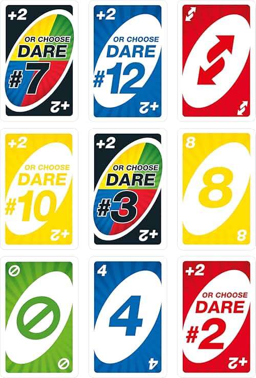 Mattel Games UNO Dare Card Game for Families & Parties Featuring Challenging & Silly Dares from 3 Different Categories - Image 6