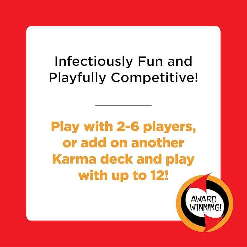 KARMA Card Games for Kids – Kids, Family Games Night, Multi-Player, Screen Free, Travel Games, Playing Cards, What Goes Around, Comes Around, Ages 8+ - Image 7