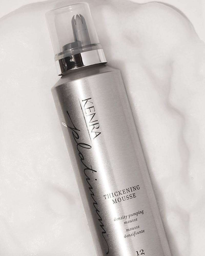 Kenra Platinum Thickening Mousse 12 | Volumizing Styler | Adds Fullness & Body | Humidity Protection Up To 48 hours | Density Plumping up tp 150% | Thermal Protection | All Hair Types - Image 5