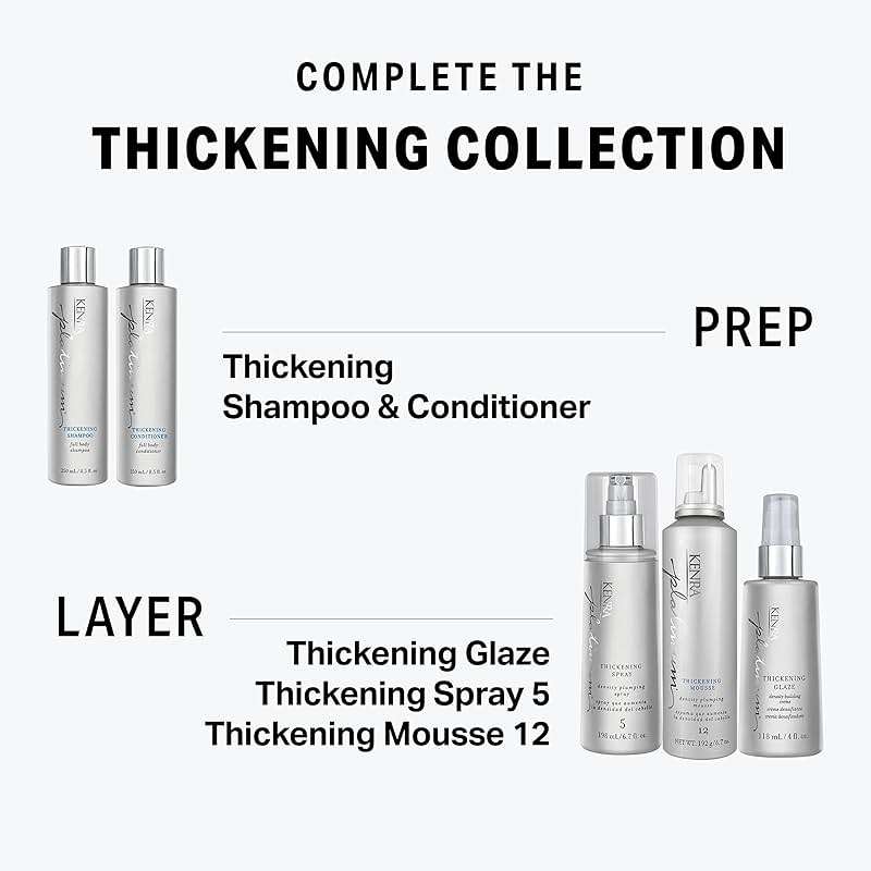 Kenra Platinum Thickening Mousse 12 | Volumizing Styler | Adds Fullness & Body | Humidity Protection Up To 48 hours | Density Plumping up tp 150% | Thermal Protection | All Hair Types - Image 7