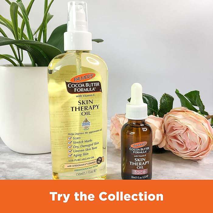 Palmer's Cocoa Butter Formula Moisturizing Skin Therapy Oil for Face with Vitamin E, C & 10 Pure Facial Oils Blend, Rosehip Oil Fragrance, 1 Ounce - Image 11