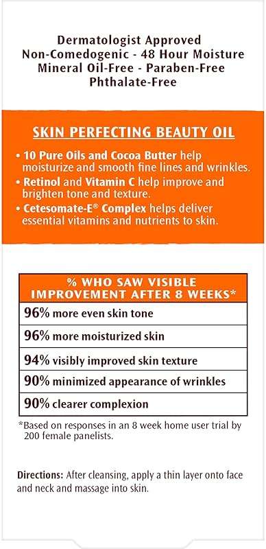 Palmer's Cocoa Butter Formula Moisturizing Skin Therapy Oil for Face with Vitamin E, C & 10 Pure Facial Oils Blend, Rosehip Oil Fragrance, 1 Ounce - Image 13