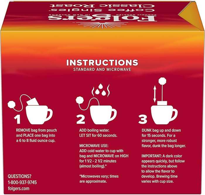 Folgers Coffee Singles Classic Roast Medium Roast Coffee, 19 Count (Pack of 1) - Image 3