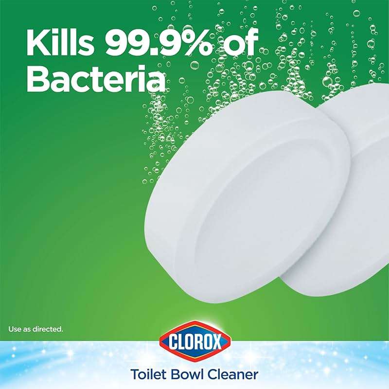 Clorox Ultra Clean Toilet Tablets Bleach 2 Count, 3.5 Oz Each (Pack May Vary) - Image 2