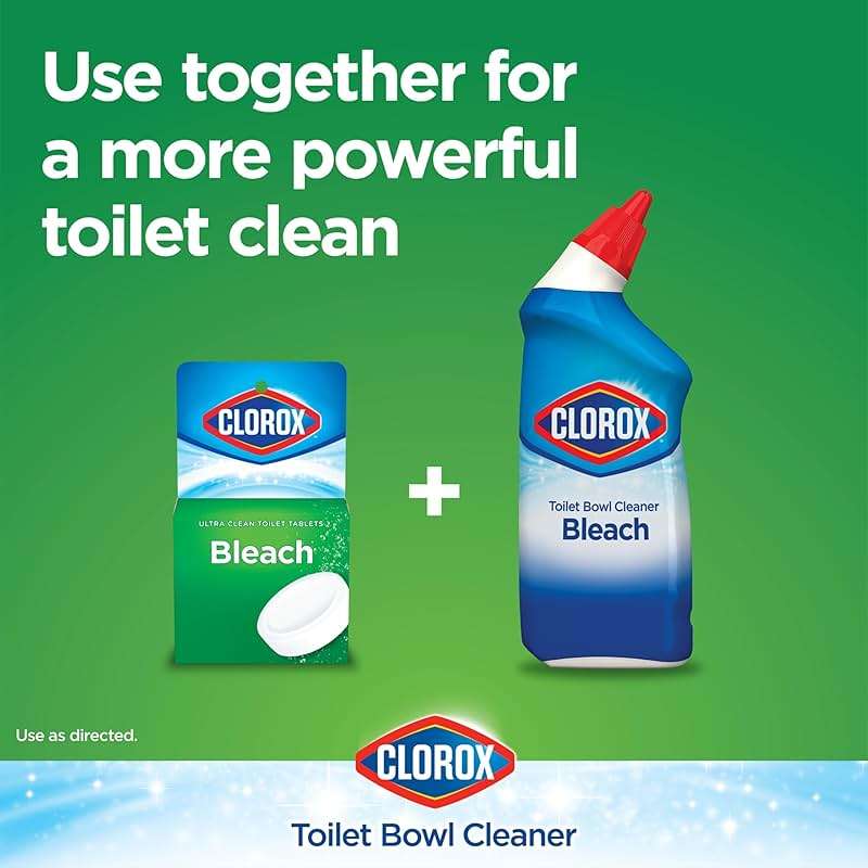 Clorox Ultra Clean Toilet Tablets Bleach 2 Count, 3.5 Oz Each (Pack May Vary) - Image 6