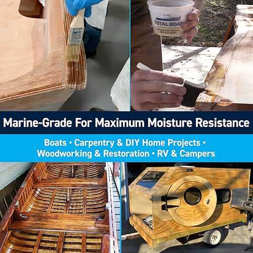TotalBoat Clear Penetrating Epoxy Wood Sealer Stabilizer for Rot Repair and Restoration (1.5 Quart, Traditional) - Image 3