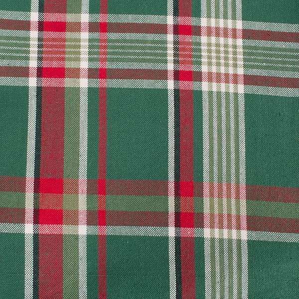 DII Holiday Kitchen and Table Décor Christmas Cloth Square Napkin Set, Dark Green Plaid, 6 Count - Image 5