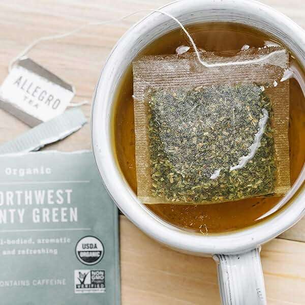 Allegro Tea, Organic Northwest Minty Green Tea Bags, 20 ct - Image 6
