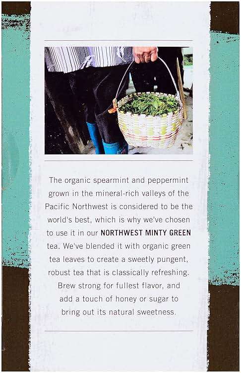 Allegro Tea, Organic Northwest Minty Green Tea Bags, 20 ct - Image 7