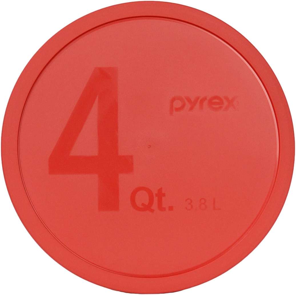 Pyrex (1) 322-PC Green, (1) 323-PC Orange, (1) 325-PC Blue, and (1) 326-PC Red Mixing Bowl Lids (FOR PYREX MIXING BOWLS ONLY) - Made in the USA - Image 2