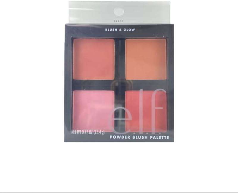 e.l.f. Cosmetics Powder Blush Palette, Four Blush Shades for Beautiful, Long-Lasting Pigment, Light - Image 4